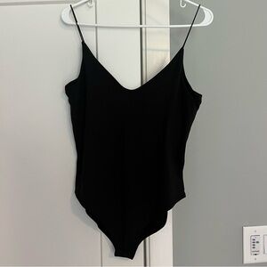 Gaze Black Strappy Bodysuit